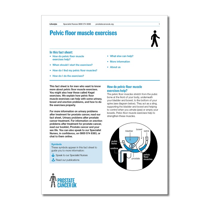 Pelvic floor muscle exercises Prostate Cancer UK Shop